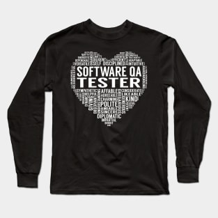 Software Qa Tester Heart Long Sleeve T-Shirt